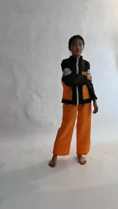 Uzumaki Naruto Cosplay Costume for kids Anime Ninjao Shippuden Cos Cartoon Jacket Suit Tops Pants Halloween