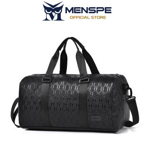 MENSPE Sports Bag Travel Bag Soft PU Bag Fashion Luggage Bag Waterproof Fitness Bag Handbag Outdoor Sling Bag Gym Fashion Men Women Dry Wet Separation Portable Travel Yoga Swimming Bag Can Storage 15.6inch Laptop