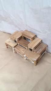 PHRAE WOOD (ตัวลูก)โต๊ะหมู่บูชา ไม้สักแท้ หมู่ 9 หน้า 4 กว้าง 30 ซม. ยาว 60 ซม. สูง 26 ซม.ไม้สักธรรมชาติไม่ได้ทำสี