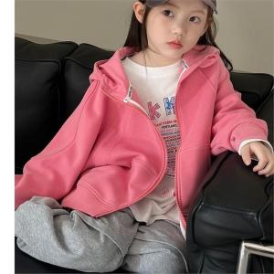 Fashionable Casual Girls Jacket Spring Autumn Style 2025 New Trendy Childrens Korean Version Top Casual Outerwear
