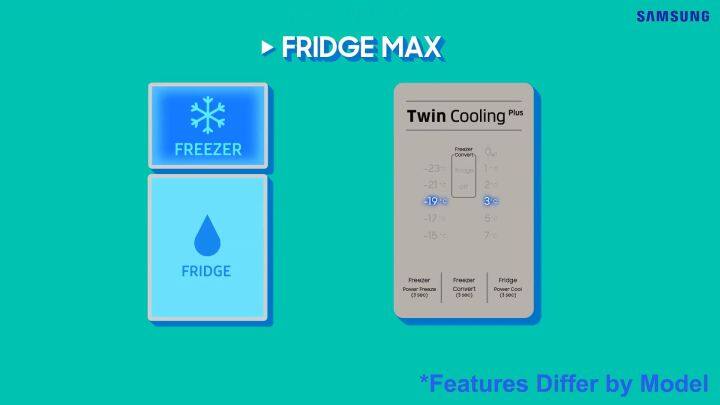 Samsung Refrigerator (411L) Twin Cooling Plus Inverter Top-Mount ...