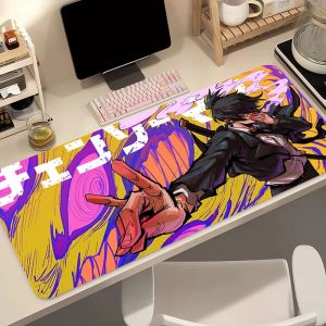Bandai | Mouse Pad HD Anime Gaming Accessories Keyboard Pad Chainsaw Man Hayakawa Aki Desk Mat Gamer Cabinet Mousepad Cool Fox Mouse Mat