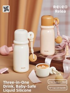 Relea | High-Appearance New Thermal Cup with Straw