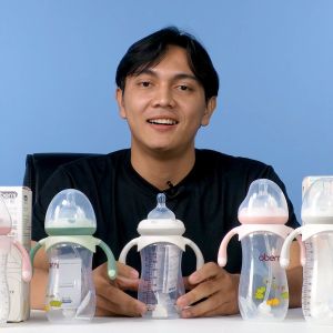 Oberni Botol Susu Leher Lebar Bahan Plastik PP Anti Kembung J32