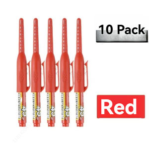 5/10PCS 45mm Tip Waterproof Long Head Marker Pen Quick-Dry Ink for Woodworking Construction Deep Hole Non-Toxic Black Red Blue