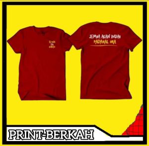 Baju Kaos T-Shirt Jaman Akan Indah Padahal Ora Ukuran Anak Dan Dewasa Combet 30s Bisa Request Nama/Kata-Kata Pilihanmu