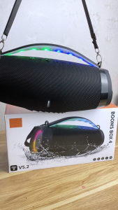 Loa Bluetooth Boombox 4 LED Thế Hệ Mới. Bass Mạnh Âm Thanh Lớn Cực Đỉnh Bluetooth 5.2 Thiết Kế Trẻ Trung Năng Động - Nghe Nhac Cực Đã