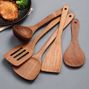Non-stick Heat Resistant Kitchen Wooden Spatula Set