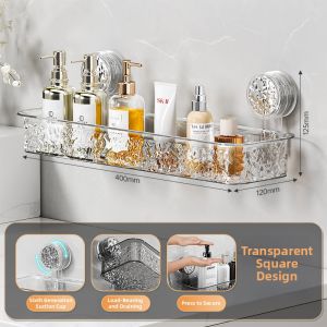MEIJIAN | Wall-mounted Suction Cup Bathroom Shelf