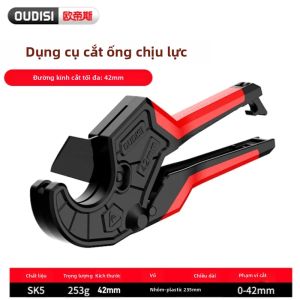 YINLONGDAO | Máy Cắt Ống Ratchet 0-42mm Hợp Kim Nhôm Cao Cấp Thiết Kế Tự Khóa Dùng Cho Ống Nước PVC PU PP PEX PPR Dụng Cụ Cắt Tay Chuyên Nghiệp