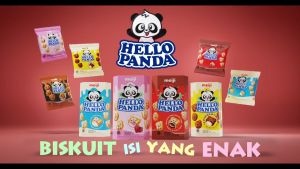 Hello Panda Cookies isi 10 x 10 GR Milk Coklat Strawberry Cookies and Cream Caramel Doubel Choco Susu Cemilan Ringan Anak