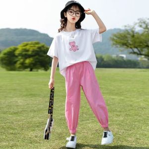 S01-25 Baju kaos mini Teddy dan celana anak perempuan