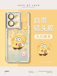 Opporeno12 Transparent Protective Case with Lens Film Full Cover Anti-fall for 10por 8 7 6 5 4 Models Cute Cartoon Design