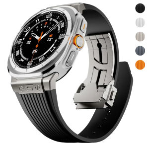 Sports Strap for Samsung Galaxy Watch Ultra 2025 47mm Stainless Steel Buckle Band for Samsung Galaxy Watch Ultra Luxury Bracelet