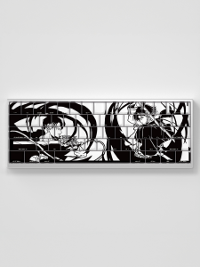 Wenshao Long Keycaps Anime Side Engraving Transparent PBT Compatible with US Layout Ideal for Gaming And Computer Peripherals