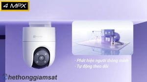 Camera Wifi Ngoài Trời EZVIZ H8C H8C Pro 4MP 2K+ - Xoay 360 độ Màu Bang Đêm Đàm Thoại 2 Chiều - Chính Hãng Bảo Hành 24 tháng