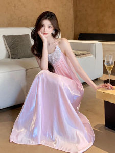 CHANGTONG | Chic Fashion Acetate Satin Strapless Dress Long
