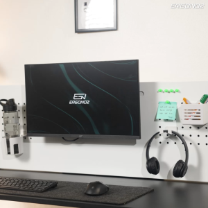 ERGONOZ PANEL01 PEGBOARD DIY ชั้นวางของติดโต๊ะ 2 ขนาด 120 และ 140 cm.