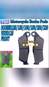 TTGR Motorcycle Brake Pads Front: Kawasaki Wind125Rouser135/NS150/NS160/NS180/200NS/RS200/220 FZ16FZiSZ16/SZ-RBAJAJ