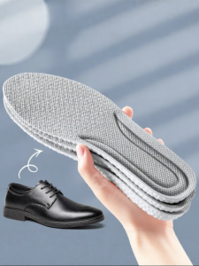 LINGMIAO | Elastic Shock Absorbing Mens Dress Shoe Insoles