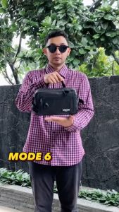 Mr Mads - Wolf Waist Bag - Tas Pinggang ShoulderBag SlingBag HandBag ChestBag (Bisa Dijadikan 5 Model) - Waterproof
