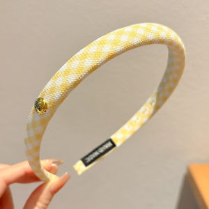 NING ZHOU | Facial Mask Hair Restraint Yellow Wide Brim Headband