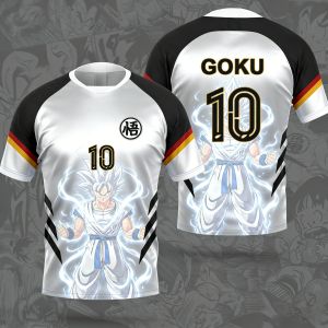Bandai | Summer 2026 Dragon Ball Wukong "Free Ultimate Yigong No. 10"Football Theme 3D Printing Breathable T-shirt Adult Parent-child Top