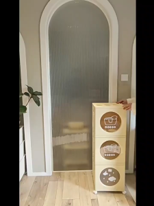 34cm Foldable Storage Box 1/23/4 Layers Stackable Storage Cabinet Storage Organizer Almari Plastik Toy Storage Cabinet