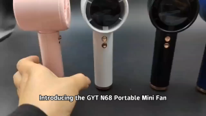 Bladeless Cooling Portable Turbo Electric Fan USB Rechargeable Mini Fan 100 Highspeed Handheld Fan Led Digital Display 3000mAh Battery Kipas Tangan S004