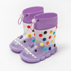 Childrens Rain Boots Thick High Tube School Specialty Anti-Slip Boys Girls Kids Water Shoes Winter Season Office Supplies
