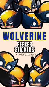 WOLVERINE PEEKER STICKERS WATERPROOF AND SCRATCH PROOF | XMEN MARVEL STICKER | PREMIUM STICKER