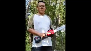 6/8/10/12 Inch Cordless Gardening Portable Electric Chainsaw Woodworking Power Tools With Battery