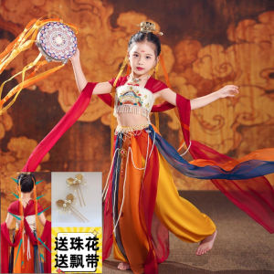 เด็ก Kuka Guga เครื่องแต่งกายสําหรับสาวเต้นรําชุดผ้าชีฟองสไตล์แห่งชาติสําหรับคลาสสิกเต้นรํา