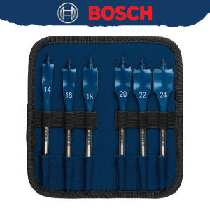Bosch | Bosch EXPERT Wood Spade Drill Bits 6pcs 14/16/18/20/22/24mm Self-feeding Thread Hole Drilling Tool Kit 2608900332