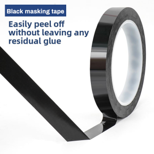 Black light-blocking tape waterproof high-temperature tape for bonding door and window gaps and sealing household appliances