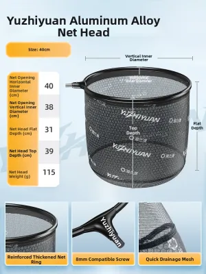 YUZHIYUAN | Foldable Ultra-light Fishing Net for Large Fish 1 Piece Design