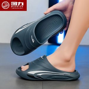 2025 New Shanghai HuiLi Mens Slippers EVA Bathroom Bathing Anti-slip Home Outdoor Wearable Sandals Casual Summer Slippers