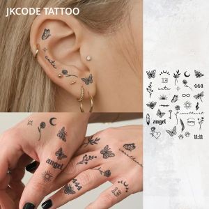 รอยสักกึ่งถาวรกันน้ํา มือสัก MINIMAL รอยสักชั่วคราวน่ารัก รอยสักนิ้ว รอยสักวิเศษ ใช้งานได้ 1-2 สัปดาห์