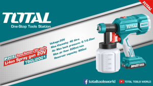TOTAL P20s Lithium-ion Spray Gun 20V - (TSGLI2001)