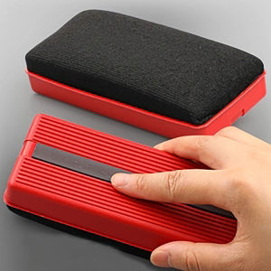 Magnetic Whiteboard Eraser Dry Erase Board Cleaner for Classroom Office & Home (Red/Black/Green Washable)