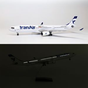 47cm A330 Iran Airplane Model 1/135 Scale Diecast Resin Airplane Model Kit With Stand For Display Collection or Adult Toy Gift