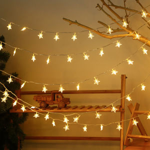 LED Fairy String Lights Battery Powered – Star Light for Party Wedding Garden Christmas Decoration Flower Ring Lights