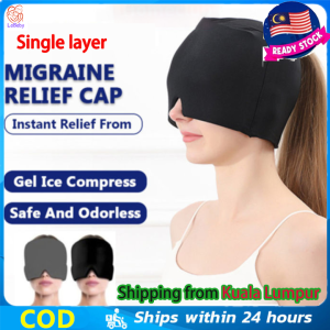 Migraine Relief Cap Gel Reusable Headache Migrain Hat Head Fever Ice Pack Tension Reliever Hot Cold Mask