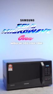 Samsung 23L Solo Microwave Oven with Quick Defrost MS23K3513AK/SM (Ketuhar Gelombang Mikro)