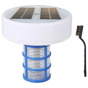 Floating Pool Cleaner 85% Less Chlorine Automatic Pool Cleaner RGB Night Light Solar Copper Pool Ionizer Up To 35000 Gal