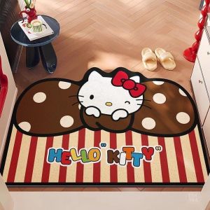Thảm Cửa Lông Mèo Hoạt Hình Kitty Cartoon Thảm Chống Trượt Thảm Chống Bụi Thảm Lông Mèo Vào Nhà Thảm Phòng Khách Sang Trọng