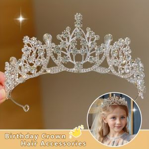 1Pcs Party Rhinestone Crown Does Not Hurt Hair Temperament Diadem Birthday Gift