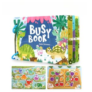 หนังสือกิจกรรมมอนเตสซอรี่สำหรับเด็กเล็ก หนังสือเงียบเล่มแรกของฉัน ของเล่นเสริมพัฒนาการเด็กเล็ก เกมจับคู่สำหรับเด็กอายุ 2-3 ปี