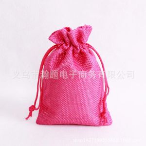 Bộ 50 7x9cm Tự Nhiên Vải Bố Túi Dây Rút Đay Tặng Bao Bì Đựng Trang Sức Kẹo Giáng Sinh Tiệc Cưới Tiếp Liệu