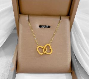 Titanium Kalung Simple Ring Love Xpid124